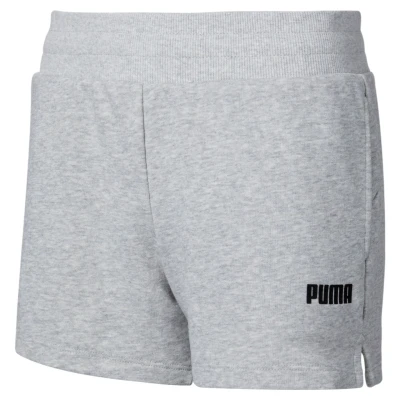 Image of PUMA Womens Essentials Sweat Shorts Light Gray Heather S