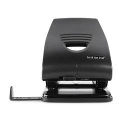 Image of Initiative 2 Hole Punch Heavy Duty Black