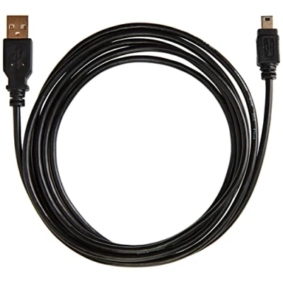 Image of PremiumCord USB 2.0 A B Mini 5 Pin Cable, Black, 2 m