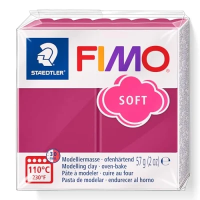 Image of STAEDTLER 8020 T23 FIMO Soft Oven Hardening Polymer Modelling Clay Frozen Berry (1 x 57g Block)