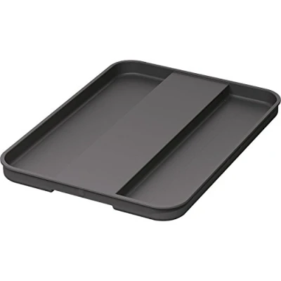 Image of NINKA eins2top 5010.11 41514 Single Lid Large Plate for Waste Bin 25/35 Litres Plastic Dark Grey Silver