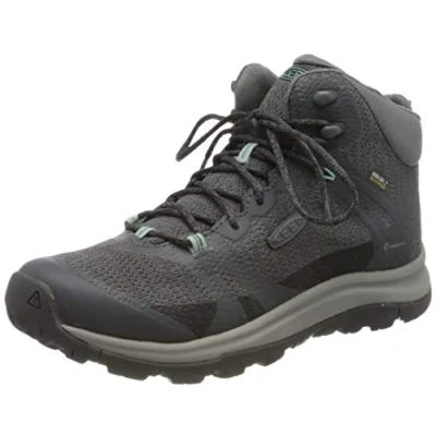 Image of KEEN Women&#039;s Terradora 2 Mid Waterproof Hiking Boots, Magnet/Ocean Wave, 3.5 UK