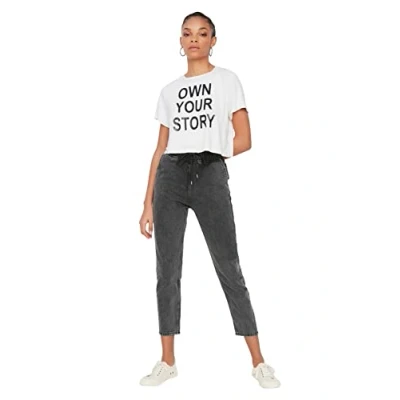 Image of Trendyol Women High Waist Straight Leg Mom Jeans