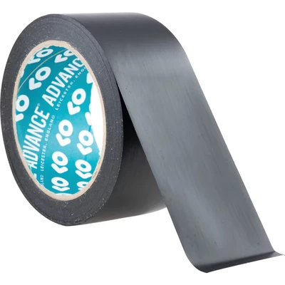 Image of Advance AT44 Black Low Tack PVC Builders Tape 50mm x 33m
