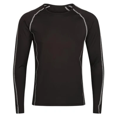 Image of Regatta Professional Men&#039;s LS Base Layer Top Black