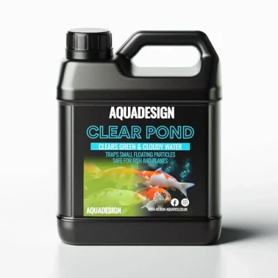 Image of AquaDesign CLEAR POND Water Clarifier 1000ml Clears Green &amp; Cloudy TREATS 5000L