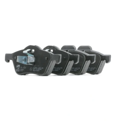 Image of 34111503076, 34116761287, 34116765446, 34116770332 Brake pad set FEBI BILSTEIN 16490 Front Axle prepared for wear indicator with piston clip