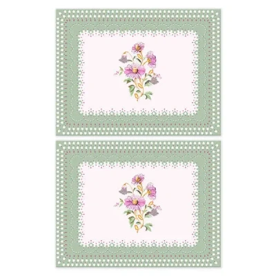 Image of Cath Kidston Friendship Gardens Sage Set of 2 Placemats