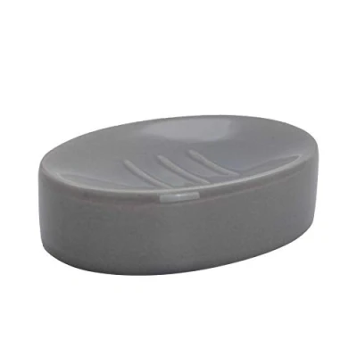 Image of Grey Ceramic Soap Dish By Harbour Housewares