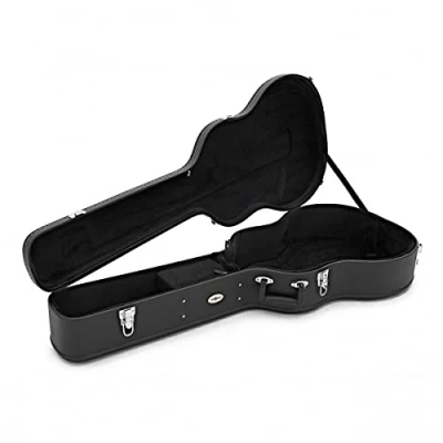 Image of Guitar Hard Case for Acoustic Guitars Lockable with Plush Lining