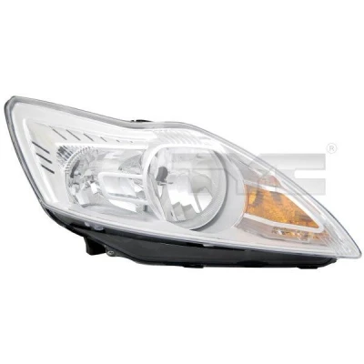 Image of 1521191, 1568265, 1679649, 1734674, 1744971 Headlights TYC 20 11483 05 2 right H7, H1 for hand traffic with electric motor FORD: Focus