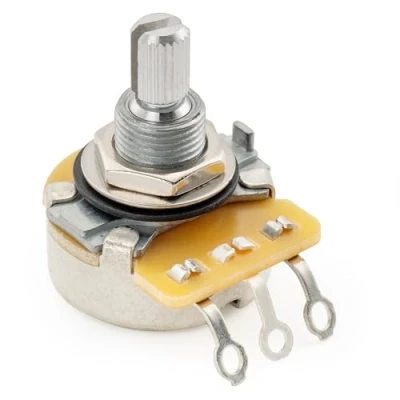 Image of CTS 450 Series B500K Inch Fine 24 Spline Split Shaft Pot Linear Taper Potentiometer for Electric Guitar Bass