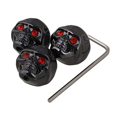 Image of Yibuy Black Head Guitar Volume Tone Control Knob for Electric Pack of 3
