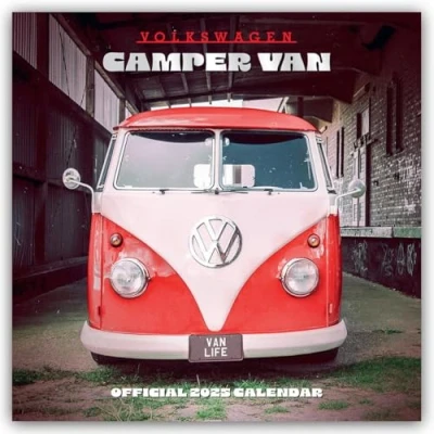 Image of 2025 Calendar VW Campervans Month to View Volkswagen Square Official Product: Original Danilo Kalender [Mehrsprachig] [Kalender]