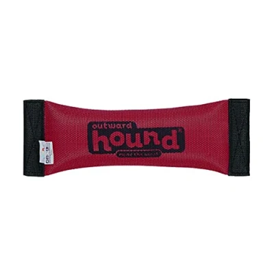 Image of Outward Hound Kyjen 30004 FireHose Squeak N&#039; Fetch Dog Toys and Toy, Medium, Red