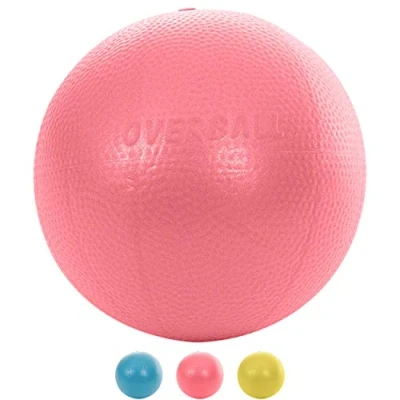 Image of Overball 23 cm Yoga Pilates Physiotherapy Spine Therapy Ball Exercise Ball, red, One Size