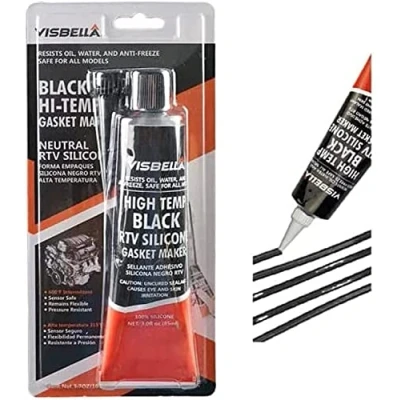 Image of Visbella V363 Silicone Oven Glass Door Gasket Seal High Temperature Heat Resistant from 80ºF to 600ºF (Black)