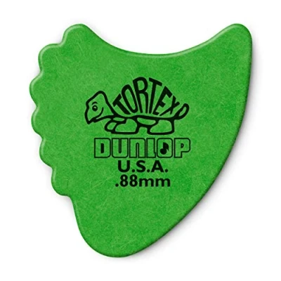 Image of Dunlop 414R88 Tortex® Fins, Green.88mm, 72/Bag