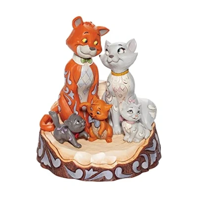 Image of Disney Traditions Aristocats Carved By Heart Figurine