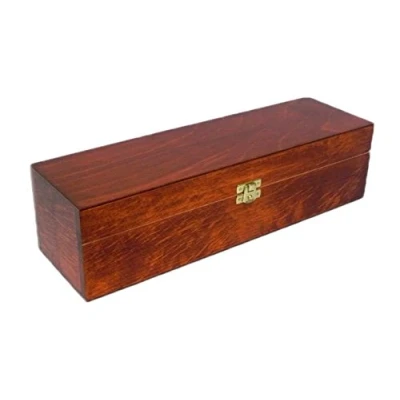 Image of wooden World wine storage box accessories, casket gift Lacquered Alder wood color orange