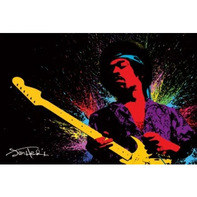 Image of Pyramid International Jimi Hendrix Paint Maxi poster