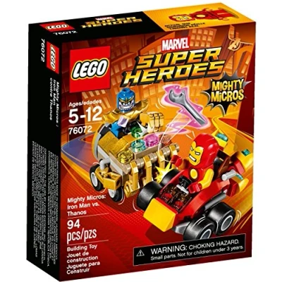 Image of LEGO 76072 &quot;Mighty Micros Iron Man vs Thanos Building Toy