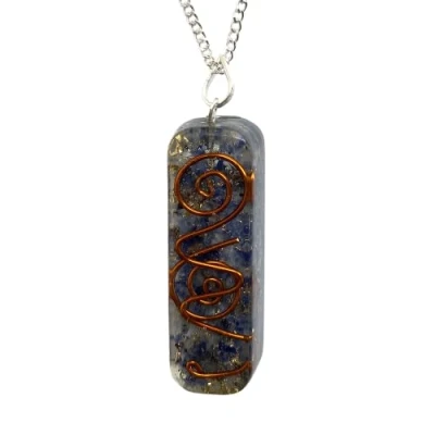Image of VIE Orgonite Reiki Pendant, 3.5cm (Sodalite)