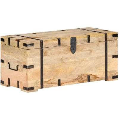 Image of vidaXL Chest 90x40x40 cm Solid Mango Wood