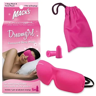 Image of Mack&#039;s Dream Girl Sleep Mask with Ear Plugs Pink