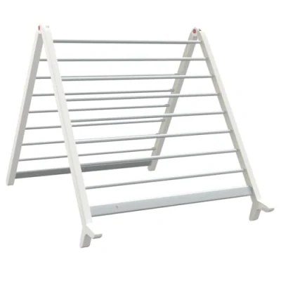Image of vidaXL Drying Rack Bathtub Extendable Clothes Airer/Dryer Aluminium Frame, Adjustable 53 90 cm, 15.2m Hanging Length, Foldable, Silver