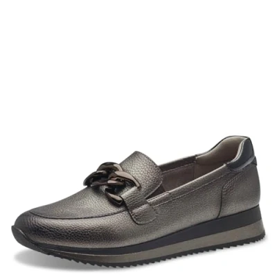 Image of Jana Women&#039;s Slip On Trainers 8 24766 43 Platform, Silver, 6.5 UK