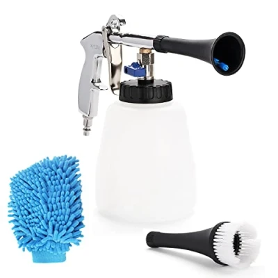 Image of EXLECO Car Cleaning Gun Interior Cleaner Washing 6 9.2 Bar Compressed Air Portable Spray with Foam Bottle Cleaning…