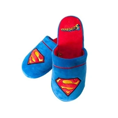 Image of Superman DC Comics Slippers Blue Large (UK 8 10)