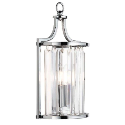 Image of Victoria 1 Light Wall Chrome, with Glass, E14
