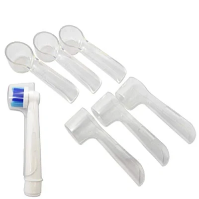 Image of 6 Electric Toothbrush Covers Case Compatible with Oral B Round Heads