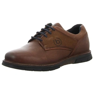 Image of bugatti Men&#039;s Sammy Comfort Low lace up Shoes, Cognac, 10.5 UK