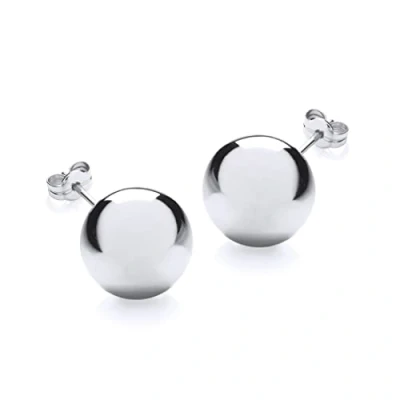 Image of Carissima Gold Women&#039;s 9 ct White 12 mm Ball Polished Stud Earrings