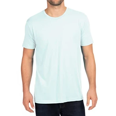 Image of Pliuegy N6210 Next Level Men&#039;s CVC Crew T Shirt Large Blue (Ice)