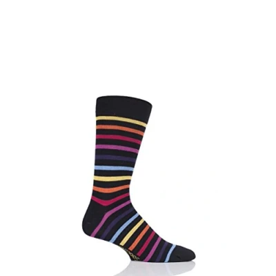 Image of 1 Pair Chasing Rainbows Striped Colour Burst Bamboo Socks with Smooth Toe Seams Unisex 4 8 Ladies SOCKSHOP