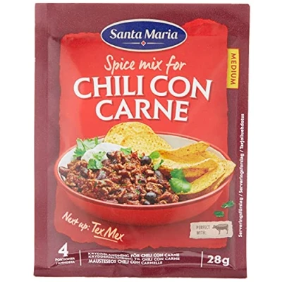 Image of Santa Maria Chili Con Carne Seasoning Spice Mix, 28 g