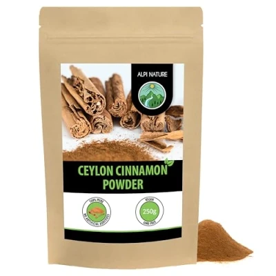Image of Ceylon cinnamon (250g, 8.8 oz), powder, 100% all natural, gently dried and ground, without additives