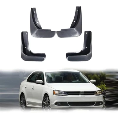 Image of 4Pcs Car Mudguard Mud Flaps for VW Jetta A6 5C6 Mk6 2011 2018, Custom Front and Rear Auto Mudflap Set Kit Splash Guards Full