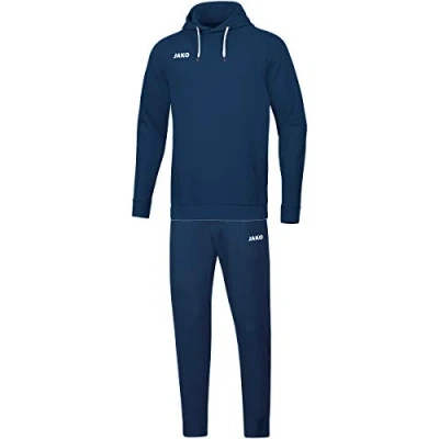 Image of JAKO Men&#039;s Base with Hooded Sweatshirt, Jogging Suit, Navy, S
