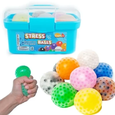 Image of COPLA 12 Pack Stress Balls for Kids and Adults with ADHD,OCD, Anxiety, Autism Ideal Fidget Toys to Reduce Tension Anxiety Improve Focus.