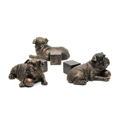 Image of Jardinopia Resting British Bulldog Plant Pot Feet Set of 3 L8.2 x W9 H8.5 cm