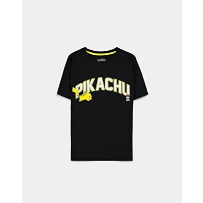 Image of Difuzed POKÉMON Running Pika Women&#039;s Short Sleeved T Shirt (s) Black