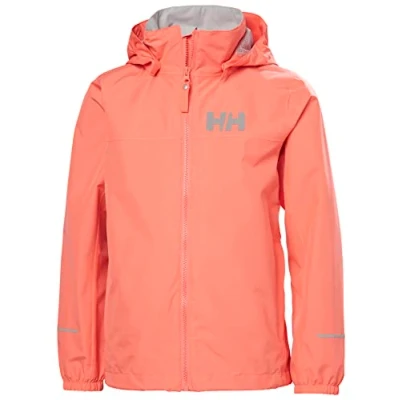 Image of Helly Hansen Jr Juell Rain Jacket 14 Peach Echo