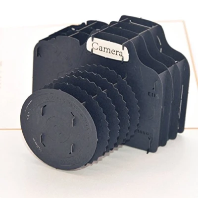 Image of Medigy 3D Pop Up Greeting Cards Camera Blank for Most Occastions (Black)