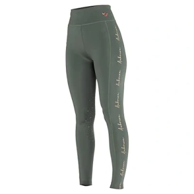 Image of Shires Aubrion Team Winter Womens Riding Tights Khaki XS