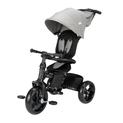 Image of Bebeconfort Windy, Baby Trike with Parent Handle, 10 Months 4 Years, 0 25 Kg, Adjustable to Child, Comfortable &amp; Reversible Seat, Protective Canopy, Compact Fold, Toddler Bike, Tinted Grey